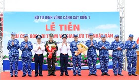 Tàu CSB 8004 xuất phát lên đường thăm và làm việc tại Nhật Bản