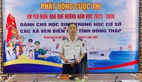 Bồi đắp tình yêu biển, đảo Tổ quốc cho thế hệ trẻ tỉnh Đồng Tháp