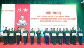 Tổng kết công tác dân số, gia đình và trẻ em; an toàn, vệ sinh lao động và phòng, chống bệnh nghề nghiệp trong Quân đội giai đoạn 2021 - 2025