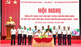 Bộ Tư lệnh Vùng Cảnh sát biển 4 ký kết quy chế phối hợp công tác tuyên truyền với Báo Công lý