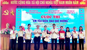 Lan tỏa ý thức bảo vệ chủ quyền biển, đảo từ Cuộc thi “Em yêu biển, đảo quê hương” tại phường Cửa Lò