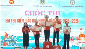 Học sinh Quảng Ngãi hưởng ứng Cuộc thi “Em yêu biển, đảo quê hương”