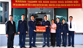 Đoàn Đặc nhiệm PCTP ma túy số 1 bàn giao “Nhà đồng đội” tại tỉnh Ninh Bình