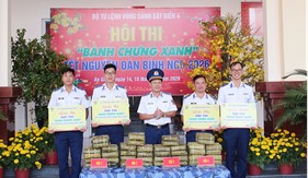 Bộ Tư lệnh Vùng Cảnh sát biển 4 tổ chức Hội thi “Bánh chưng xanh” mừng Xuân
