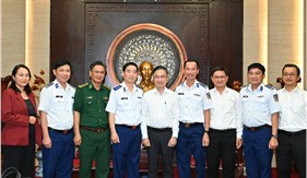 Đoàn công tác Bộ Tư lệnh Cảnh sát biển thăm, chào xã giao lãnh đạo TP. Hồ Chí Minh