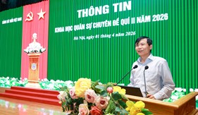 Cảnh sát biển Việt Nam tổ chức Hội nghị thông tin khoa học quân sự Quý II năm 2026