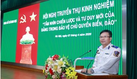 Thiếu tướng Lê Đình Cường thông tin chuyên đề tại Học viện Chính trị