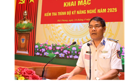 Cảnh sát biển Việt Nam khai mạc kiểm tra trình độ kỹ năng nghề khu vực 1 năm 2026