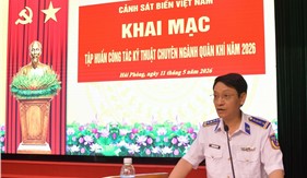 Cảnh sát biển Việt Nam tập huấn công tác kỹ thuật chuyên ngành Quân khí năm 2026
