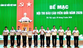Bế mạc Hội thi Báo cáo viên giỏi cấp Bộ Tư lệnh Cảnh sát biển năm 2026
