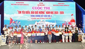 Sôi nổi vòng chung kết khu vực 3 Cuộc thi “Em yêu biển, đảo quê hương” năm học 2025 - 2026