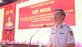 Chính ủy Cảnh sát biển Việt Nam đối thoại dân chủ với cán bộ, chiến sĩ Bộ Tư lệnh Vùng Cảnh sát biển 2
