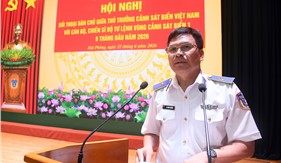 Tư lệnh Cảnh sát biển Việt Nam đối thoại dân chủ với cán bộ, chiến sĩ Bộ Tư lệnh Vùng Cảnh sát biển 1