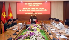 Cục Cơ yếu kiểm tra toàn diện công tác cơ yếu tại Bộ Tư lệnh Vùng Cảnh sát biển 1