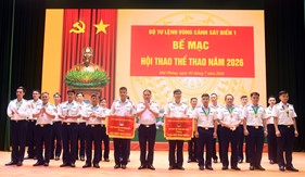 Bộ Tư lệnh Vùng Cảnh sát biển 1 bế mạc Hội thao thể thao năm 2026