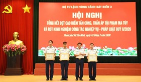 Bộ Tư lệnh Vùng Cảnh sát biển 3 tổng kết đợt cao điểm đấu tranh phòng, chống tội phạm ma túy