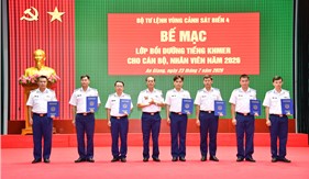 Bộ Tư lệnh Vùng Cảnh sát biển 4 bế mạc lớp bồi dưỡng tiếng Khmer năm 2026