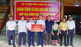 Bộ Tư lệnh Vùng Cảnh sát biển 2 tổ chức khánh thành, bàn giao Nhà đồng đội