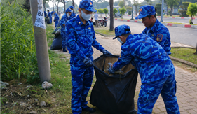 Đoàn viên, thanh niên Bộ Tư lệnh Vùng Cảnh sát biển 3 chung tay hành động vì môi trường xanh, sạch, đẹp