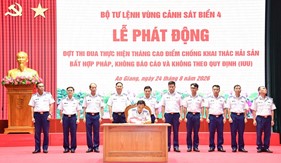 Bộ Tư lệnh Vùng Cảnh sát biển 4 phát động đợt thi đua cao điểm chống IUU