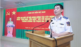Trung tướng Bùi Quốc Oai kiểm tra tại Đoàn Đặc nhiệm phòng, chống tội phạm ma túy số 2