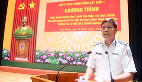 Bộ Tư lệnh Vùng Cảnh sát biển 1 phát động Cuộc thi trực tuyến tìm hiểu Nghị quyết Đại hội XIV của Đảng