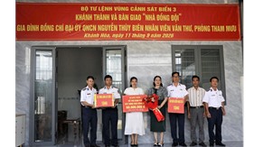 Bộ Tư lệnh Vùng Cảnh sát biển 3 khánh thành và bàn giao “Nhà đồng đội”