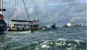 Bộ Tư lệnh Vùng Cảnh sát biển 4 kịp thời tìm kiếm, vớt được 2 thi thể trôi dạt trên biển