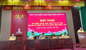 Thiếu tướng Lương Đình Hưng tiếp xúc cử tri trước Kỳ họp thứ hai, Quốc hội khóa XVI