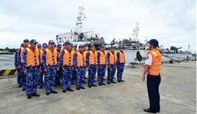 Bộ Tư lệnh Vùng Cảnh sát biển 2 sẵn sàng thực hiện nhiệm vụ phòng, chống thiên tai, cứu hộ, cứu nạn