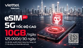 Độc quyền khi mua eSIM Viettel - Chỉ 125.000đ có 10GB/ngày