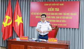 Kiểm tra xây dựng đơn vị điểm cấp Bộ Quốc phòng tại Bộ Tư lệnh Vùng Cảnh sát biển 4